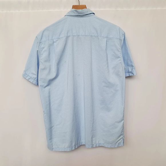 Mens Shirt Marks Spencer Blue Harbour Blue Short Sleeved Uk Medium - Picture 2 of 7